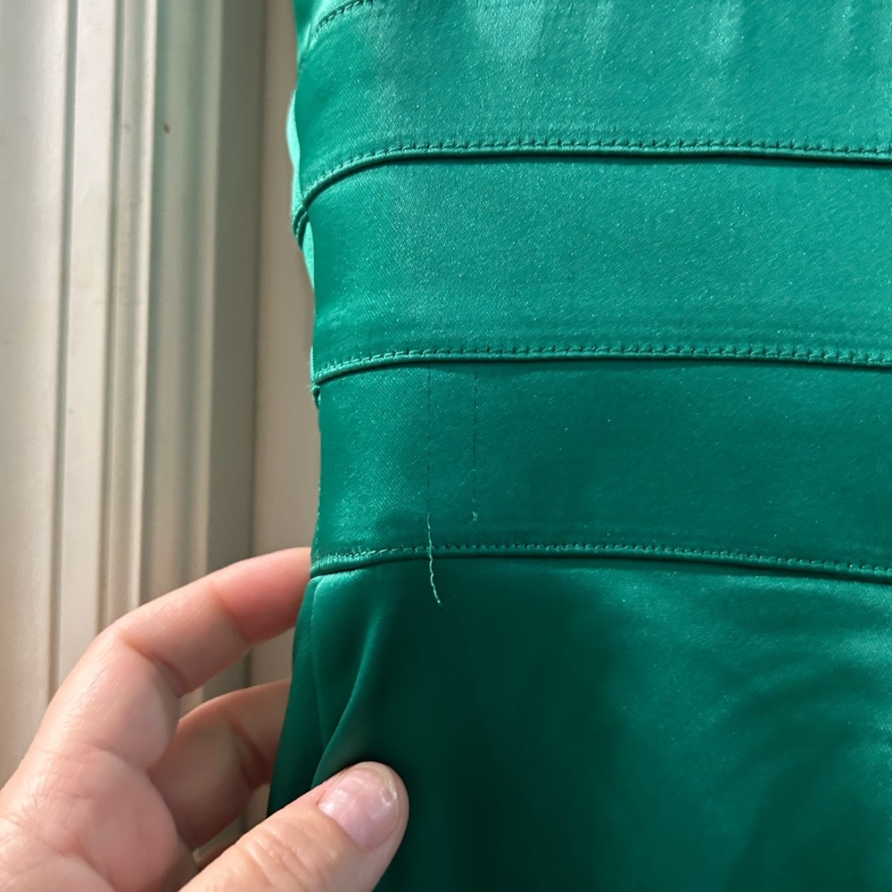 Calvin Klein women’s size 12 green dress zipper back - Picture 6 of 9